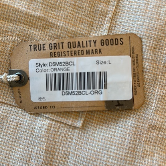 True Grit Washed Melange Linen Mini Checks Button Down - Picture 9 of 9